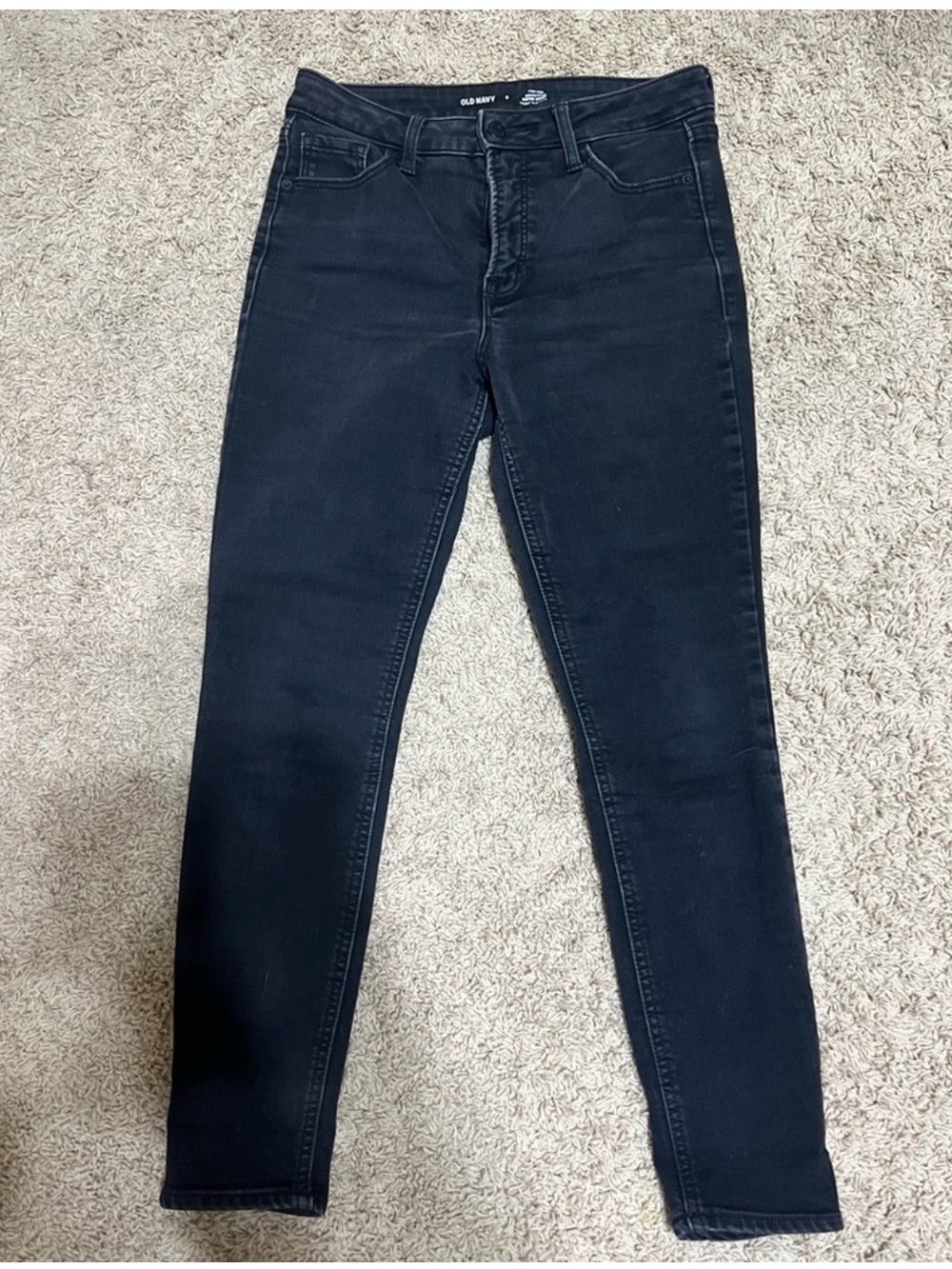 Old Navy size 8 high rise rockstar jeans black